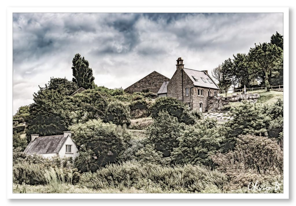 Maison de pierre dans un cadre authentique, typique du Finistère