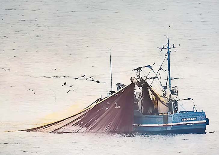 Bateau de pêche en photo de couverture